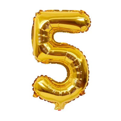 Palloncino con il numero 5