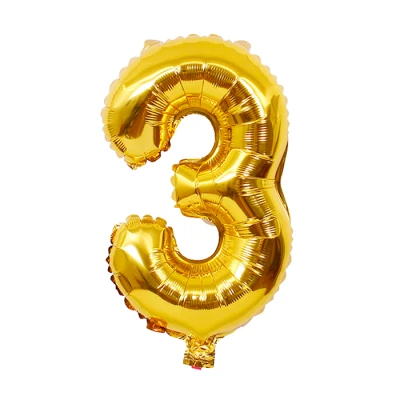 Palloncino con il numero 3