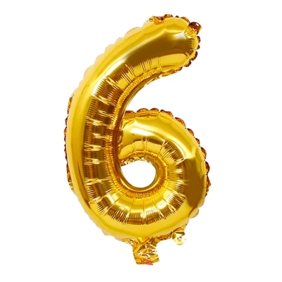 Palloncino con il numero 6