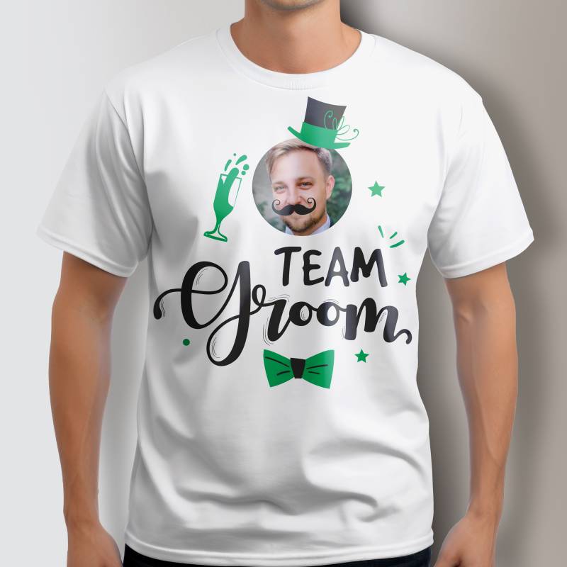 Maglietta personalizzata per l’addio al celibato - Team groom