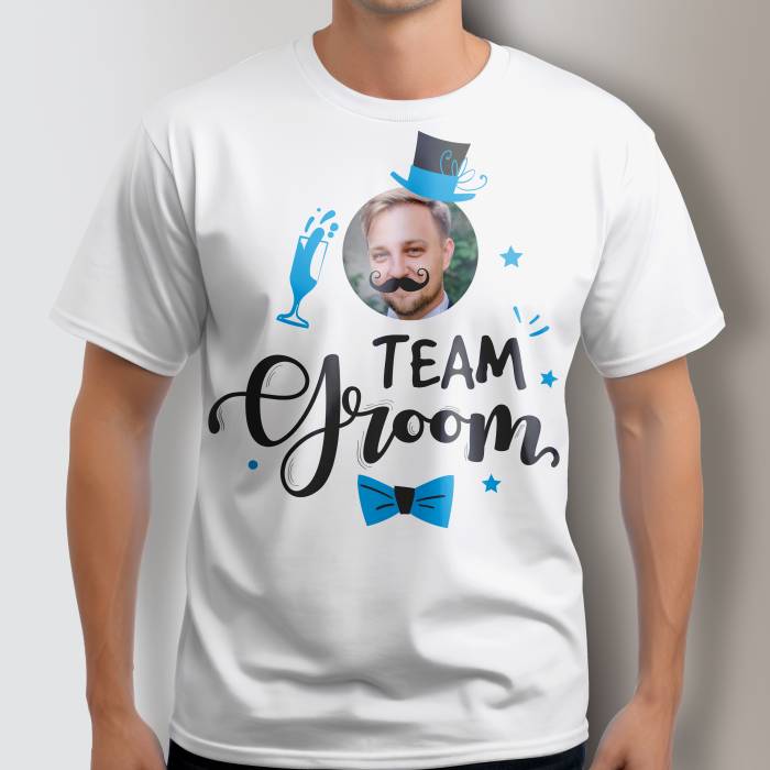 Maglietta personalizzata per l’addio al celibato - Team groom