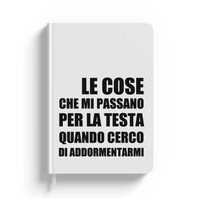 Agende personalizzate - I pensieri prima di dormire