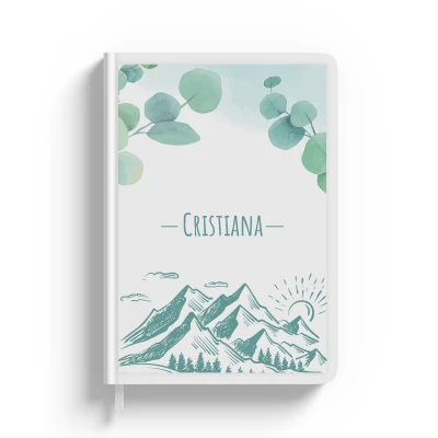 Agende personalizzate - Floreale con montagne