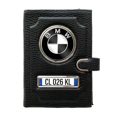 Portafoglio con scomparto per il denaro con clip - BMW-Black