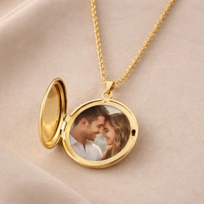 Collana medaglione con foto