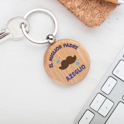 Portachiavi in legno - Il miglior papà