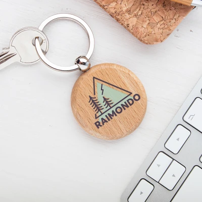 Portachiavi in legno - Con la montagna