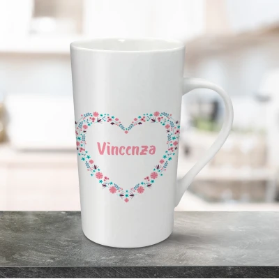 Tazza per latte personalizzata 470ml - Il mio fiore