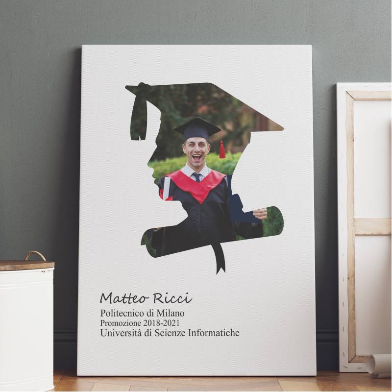 Quadro personalizzato - Laureato Maschio
