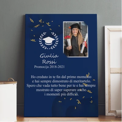 Quadro personalizzato - Laureato con foto