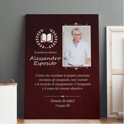 Quadro personalizzato - Per il professor signore