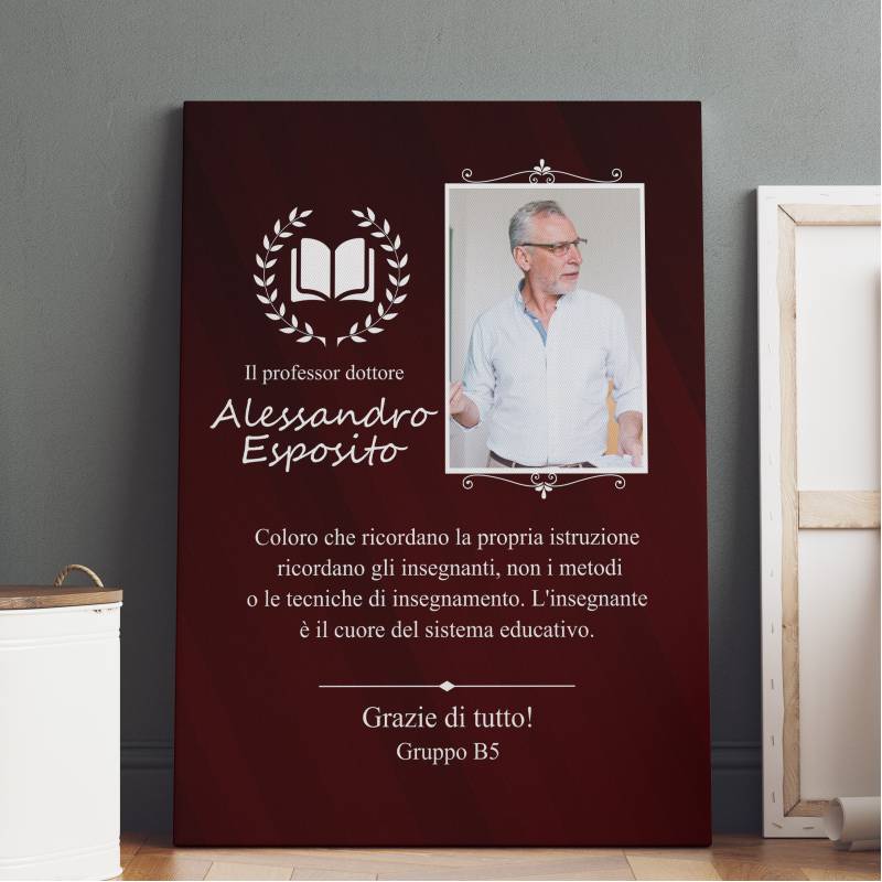 Quadro personalizzato - Per il professor signore