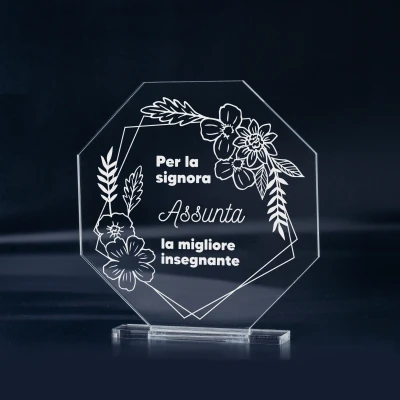 Trofeo Personalizzato - La Migliore Insegnante