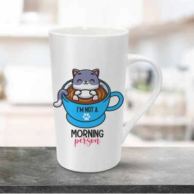 Tazza per latte personalizzata 470ml - Non sono una persona mattiniera