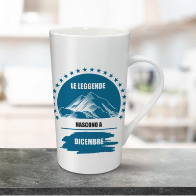 Tazza per latte personalizzata 470ml - Le leggende nascono a
