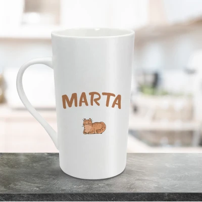 Tazza per latte personalizzata 470ml - Amante dei gatti