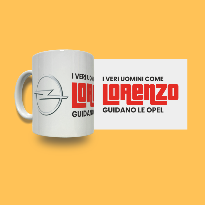 Tazza in ceramica personalizzata - Opel