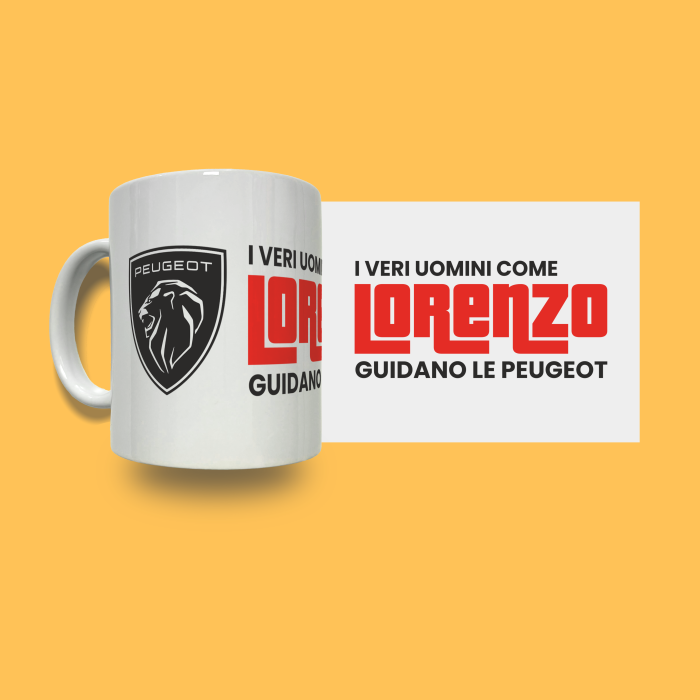 Tazza in ceramica personalizzata - Peugeot