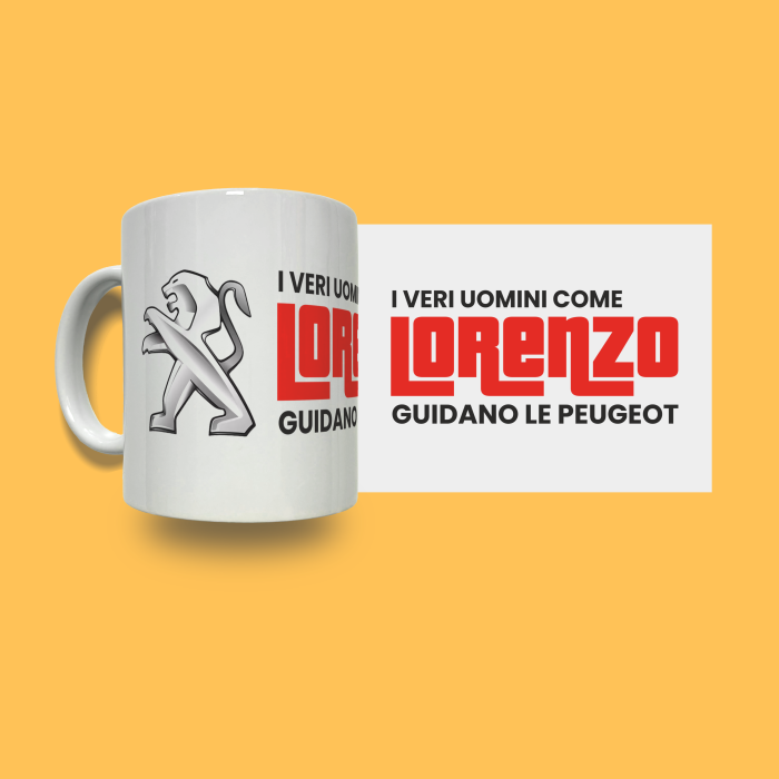Tazza in ceramica personalizzata - Peugeot clasic