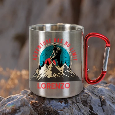 Tazza personalizzata in acciaio inossidabile 200ml - Adventure