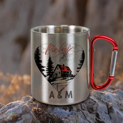Tazza personalizzata in acciaio inossidabile 200ml - Relax