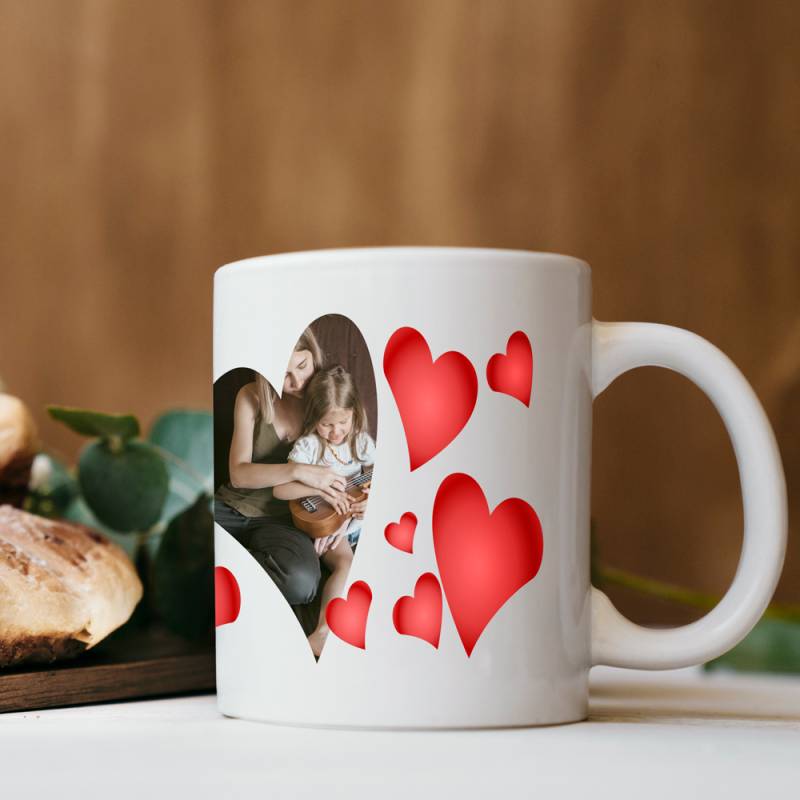 Tazza personalizzata con cuori