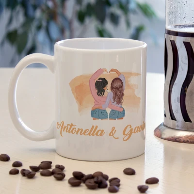 Tazza con motivo Friendly