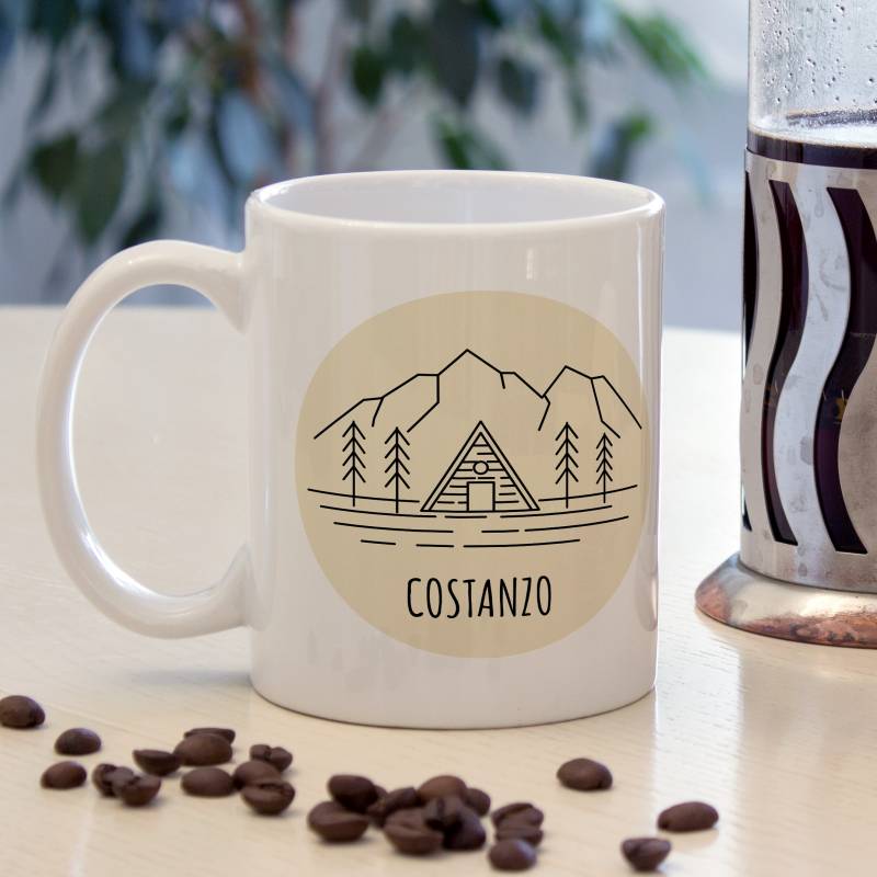 Tazza con motivi ispirati alla natura