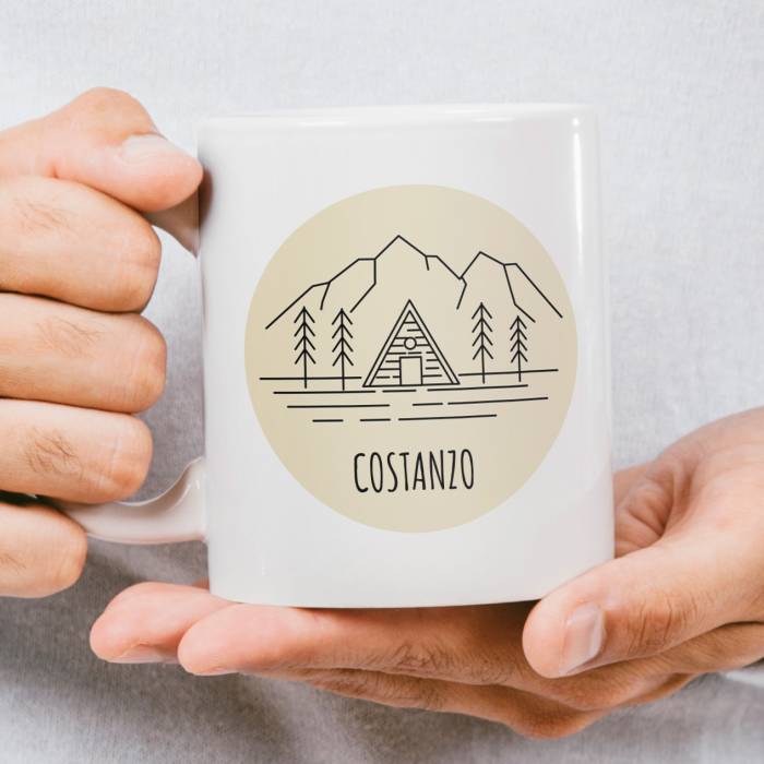 Tazza con motivi ispirati alla natura