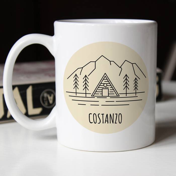 Tazza con motivi ispirati alla natura