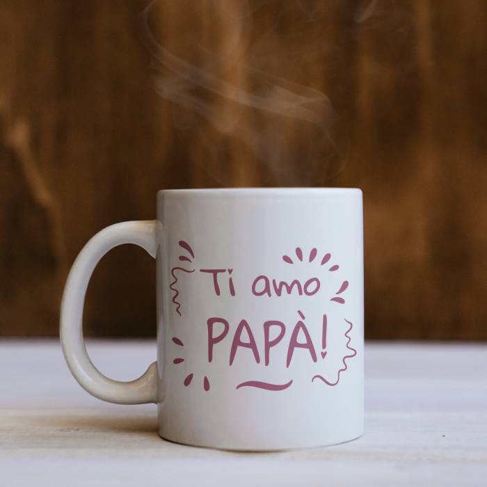 Tazza personalizzata Ti voglio bene papà!