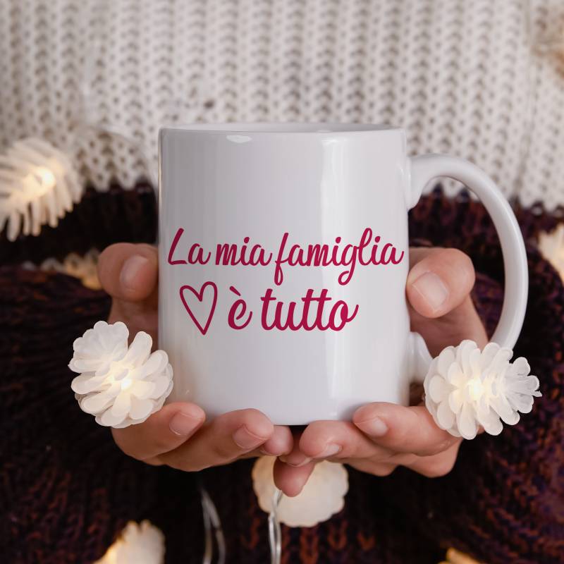 Tazza personalizzata: la mia famiglia è tutto!