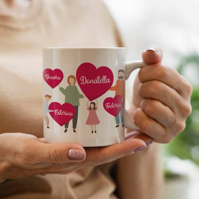 Tazza personalizzata: la mia famiglia è tutto!