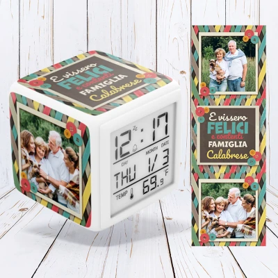 Orologio digitale - Nonni felici