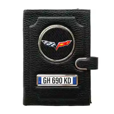 Portafoglio con scomparto per il denaro con clip - Corvette