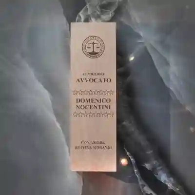 Scatola per vino in legno massiccio - Regalo per l'avvocato