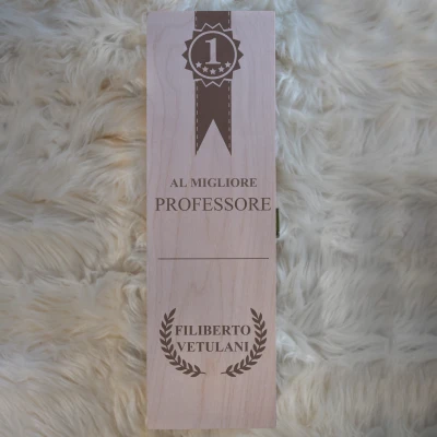 Scatola per vino in legno massiccio - Numero uno