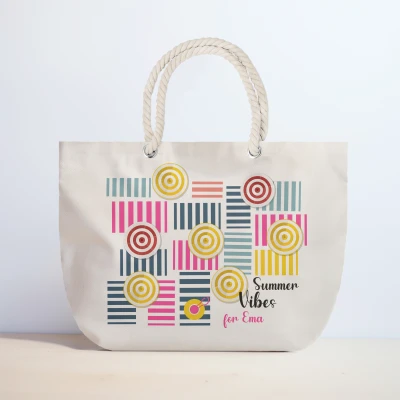 Borsa da spiaggia personalizzata - Vibrazioni estive