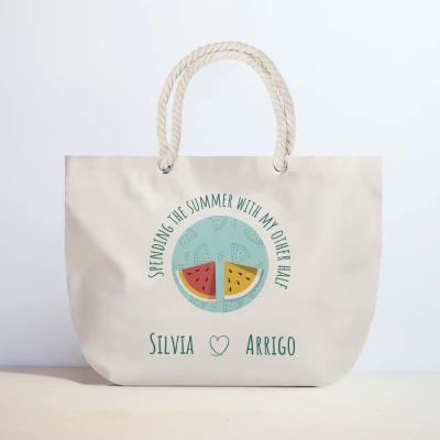 Borsa da spiaggia personalizzata - La mia altra metà