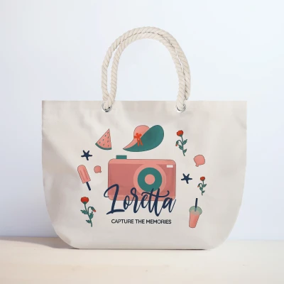 Borsa da spiaggia personalizzata - Cattura i ricordi