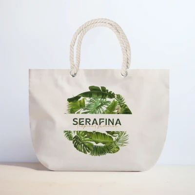 Borsa da spiaggia personalizzata - Estate tropicale