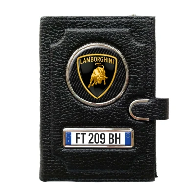 Portafoglio con scomparto per il denaro con clip - Lamborghini