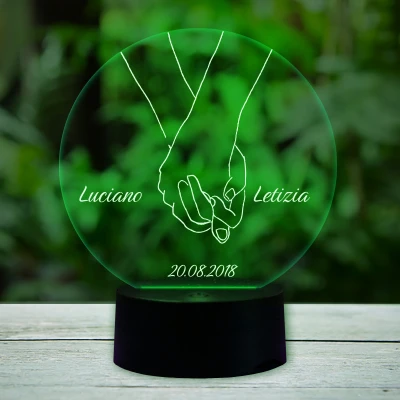 Lampada LED personalizzata per innamorati