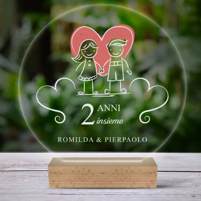 Lampada LED 3D personalizzata