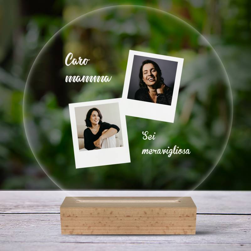 Lampada LED 3D personalizzata per mamma