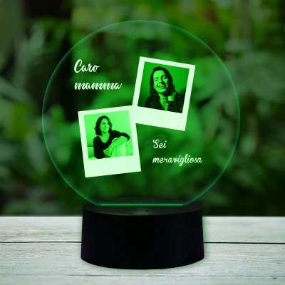 Lampada LED 3D personalizzata per mamma