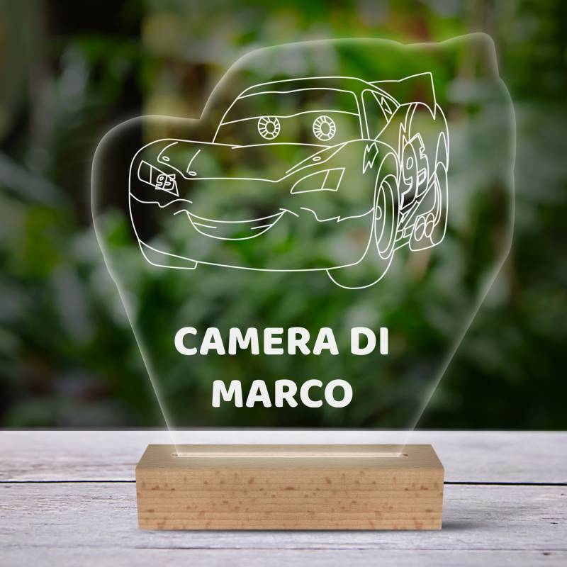 Lampada LED 3D personalizzata per la camera del bambino