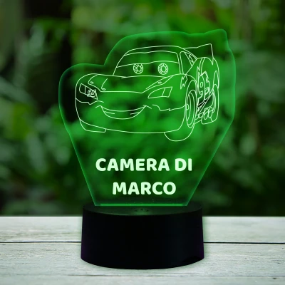 Lampada LED 3D personalizzata per la camera del bambino