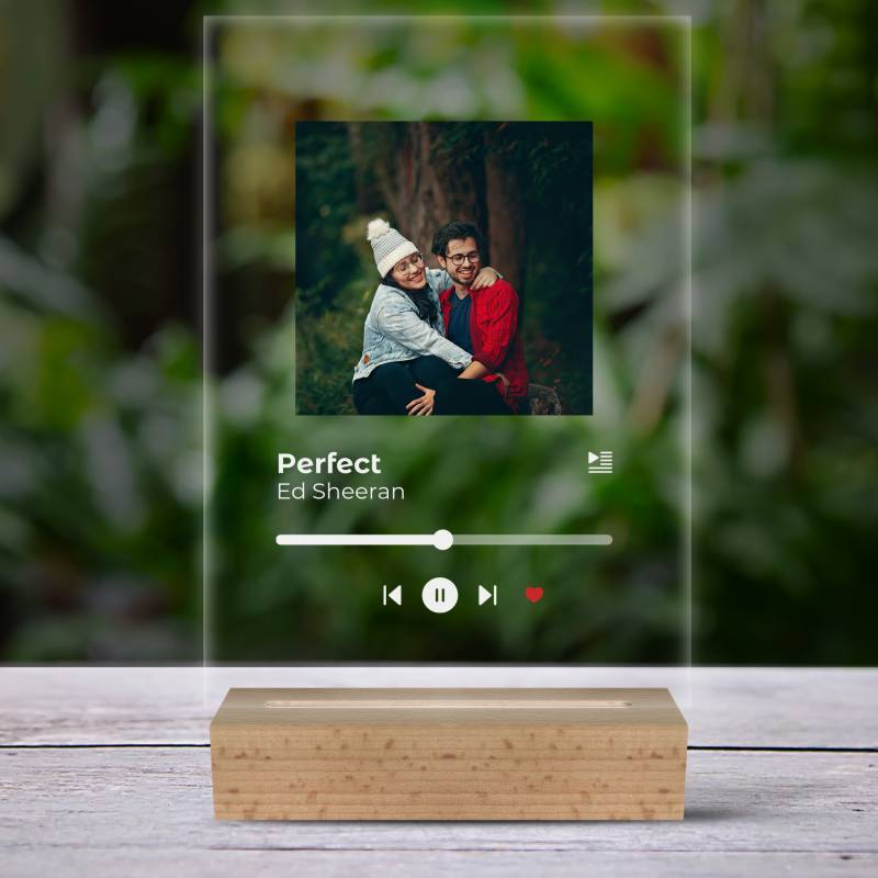 Lampada LED 3D personalizzata Spotify