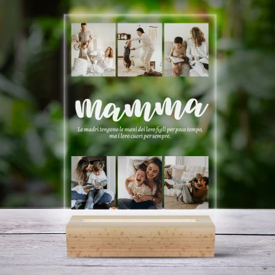 Lampada LED 3D personalizzata - Mamma